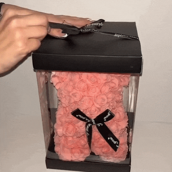 Rose bear gift box sales